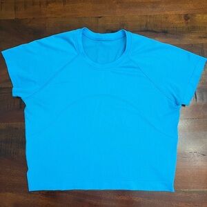 Lululemon Swiftly Tech Short Sleeve Tee Race Length Blue Size 10